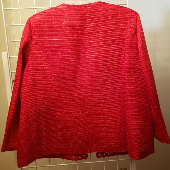 Giovanna Collection Red Suit Skirt 3-Piece Set - Picture 3 of 4